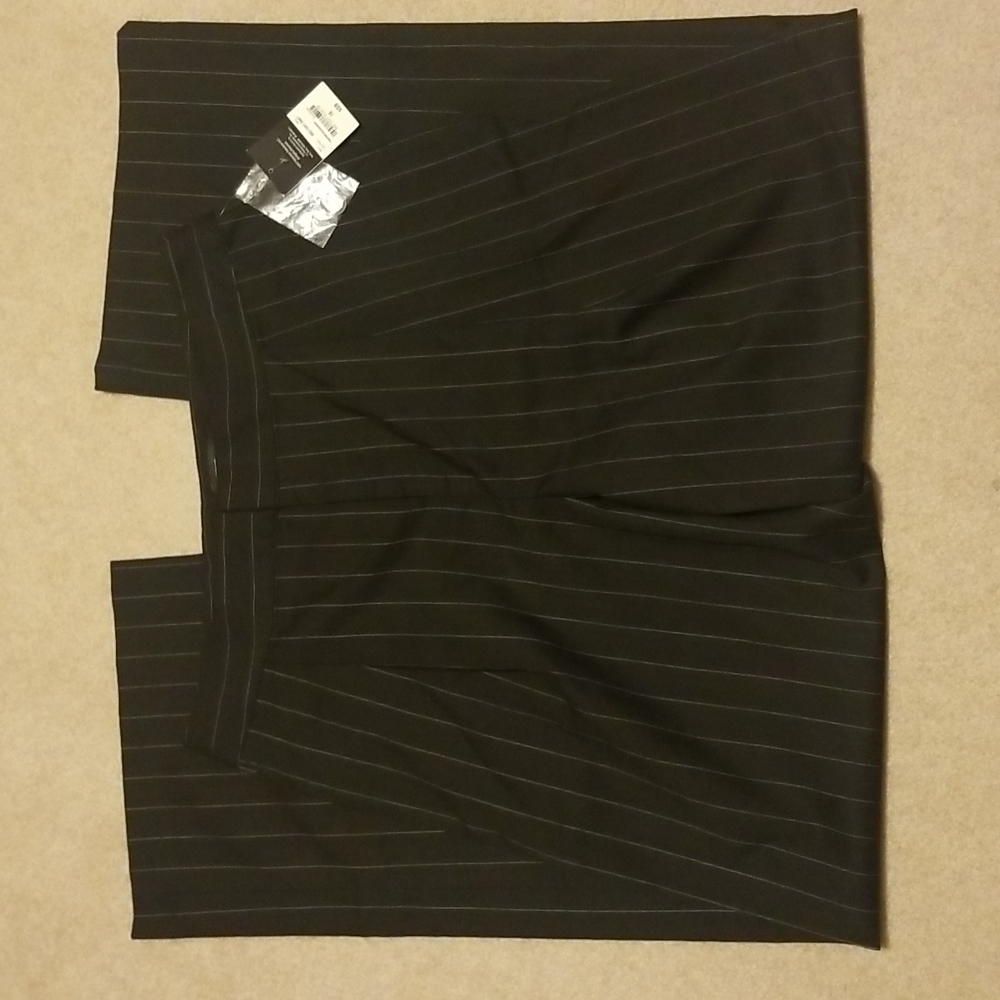 Project Runway pinstripe wide leg pant size 10 NWT